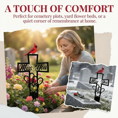 🐦LAST DAY 50% OFF -💖Metal Cemetery Memorial Plaque for Remembrance✝️