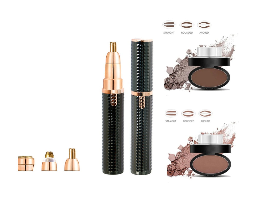 ✅ LIMITED-TIME 50% OFF! 3-in-1 Electric Eyebrow Trimmer – Interchangeable Heads for Brows, Face, and Detail Trimming – Ideal for Men and Women, Keeps You Groomed Anywhere, Anytime