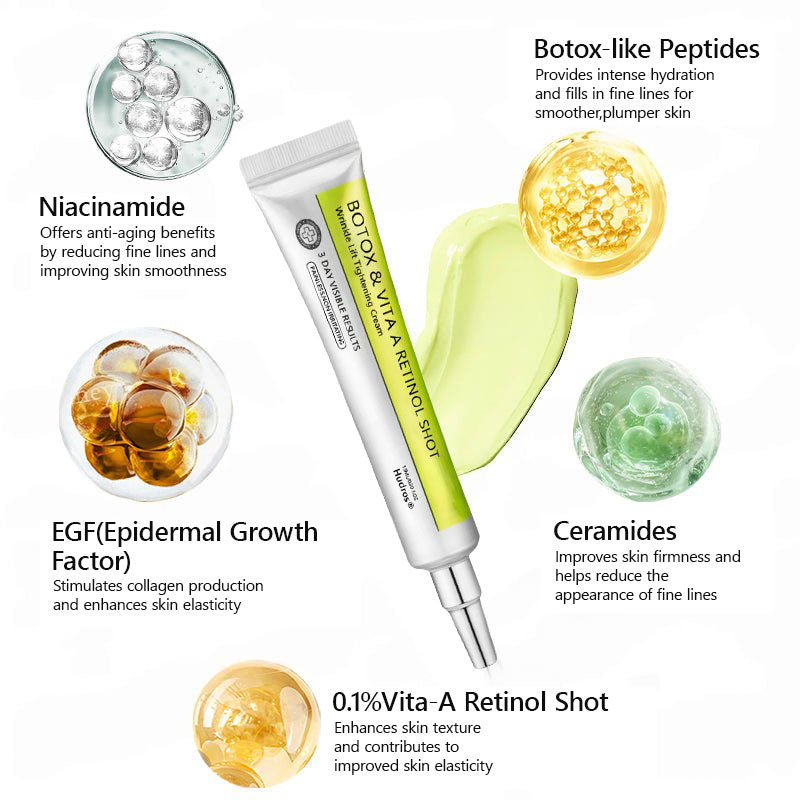Hudros® Botox & Vita-A Retinol Shot Wrinkle-Lift Tightening cream - Last Day Promotion 70% OFF
