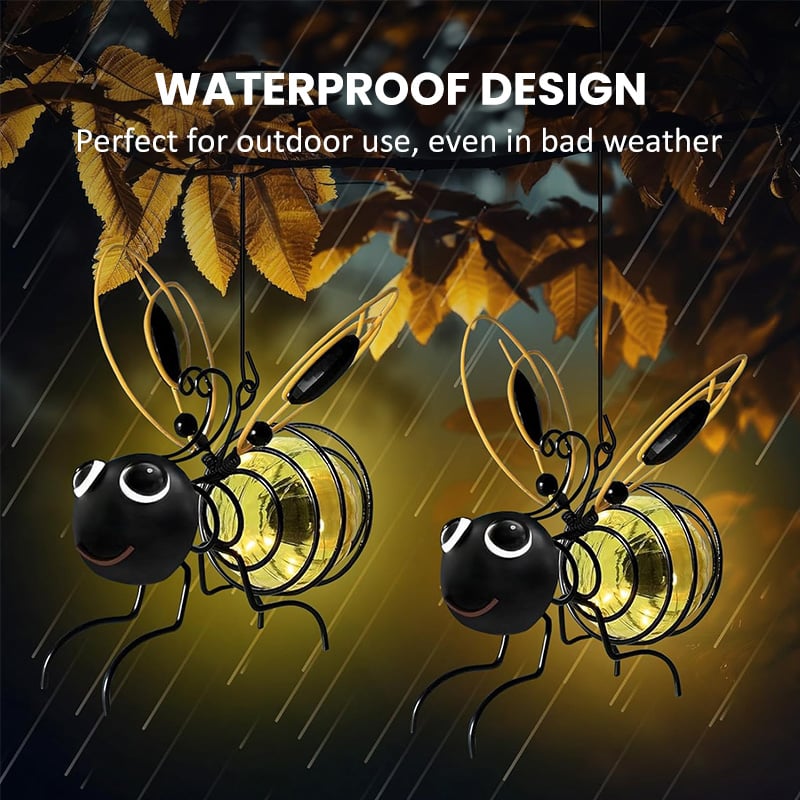 🐝 Charming Solar Bee Light – Illuminate Your Garden with a Magical Glow
