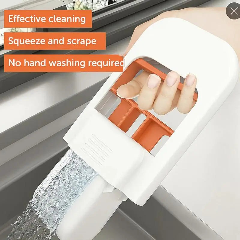 ✨🧽 Mini Self-Squeezing Mop – No-Hands Cleaning Tool | Perfect for Kitchen, Bathroom, Glass & Small Spaces | Compact & Lightweight