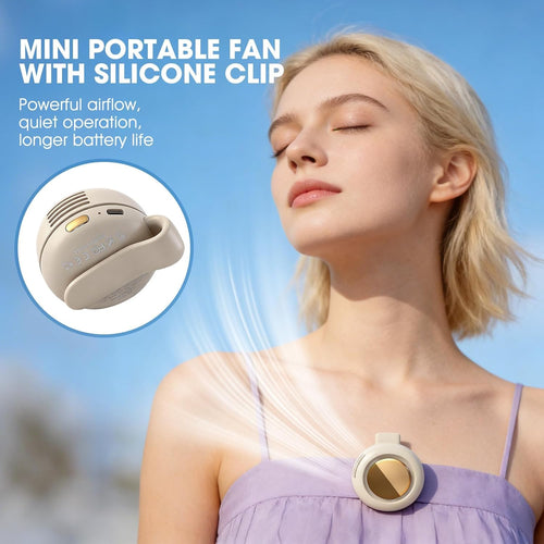 ✨2026 New Portable Clip-On Fan — Wearable for Outdoors, Travel, and Office Use🔥🔥