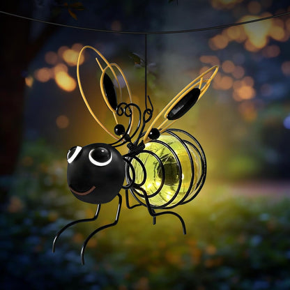 🐝 Charming Solar Bee Light – Illuminate Your Garden with a Magical Glow