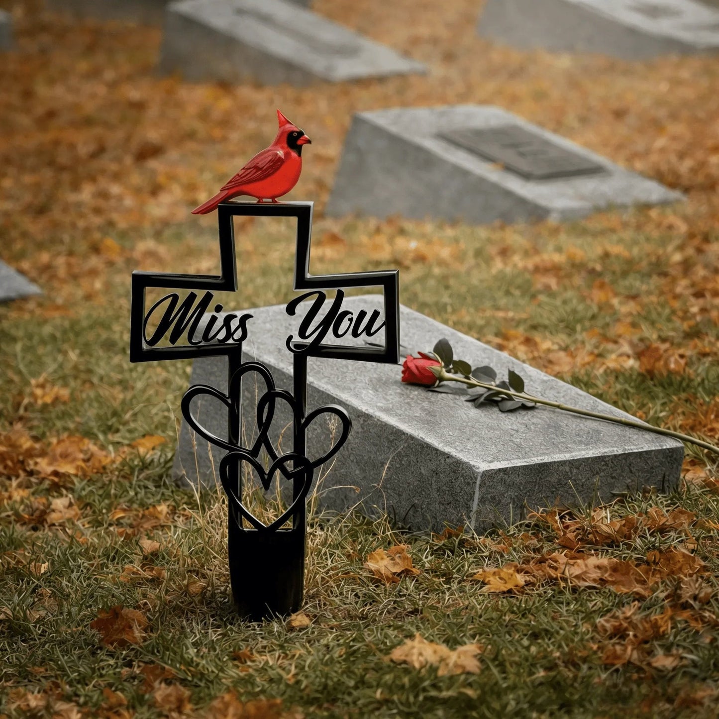 🐦LAST DAY 50% OFF -💖Metal Cemetery Memorial Plaque for Remembrance✝️
