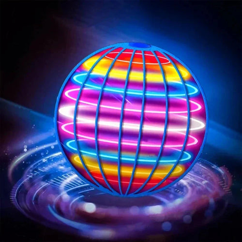 🌏  Flying Boomerang 𝐔𝐅𝐎 Spinner – Hand-Controlled 360° LED Hover Ball