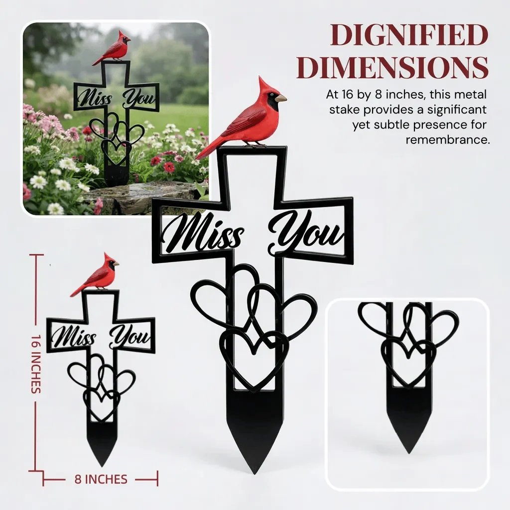 🐦LAST DAY 50% OFF -💖Metal Cemetery Memorial Plaque for Remembrance✝️