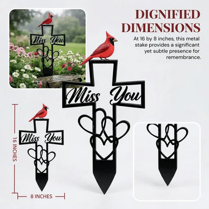 🐦LAST DAY 50% OFF -💖Metal Cemetery Memorial Plaque for Remembrance✝️