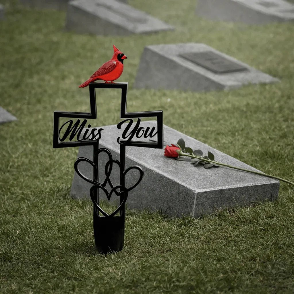 🐦LAST DAY 50% OFF -💖Metal Cemetery Memorial Plaque for Remembrance✝️