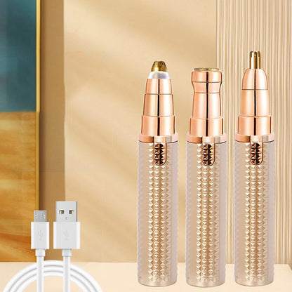✅ LIMITED-TIME 50% OFF! 3-in-1 Electric Eyebrow Trimmer – Interchangeable Heads for Brows, Face, and Detail Trimming – Ideal for Men and Women, Keeps You Groomed Anywhere, Anytime