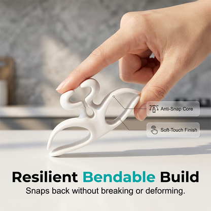 Self-adhesive silicone cable holder for home appliances