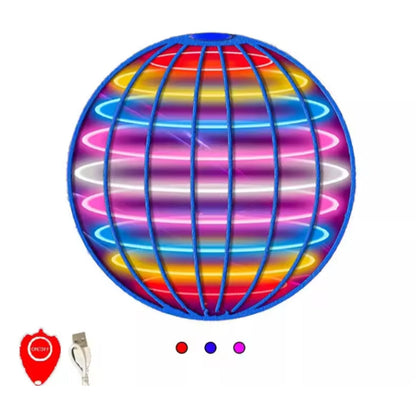 🌏  Flying Boomerang 𝐔𝐅𝐎 Spinner – Hand-Controlled 360° LED Hover Ball